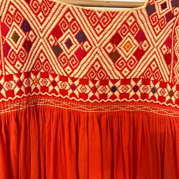 Vintage Mexican Oaxacan Gauze dress Small - Picture 4 of 8